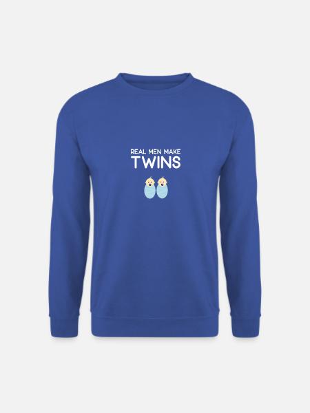 Real Men Make Twins Baby Schwangerschaft - Unisex Pullover - Royalblau