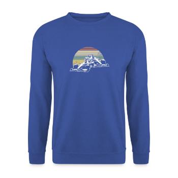 Conception de Formule Racing Fan, grand cadeau pour la vitesse - Sweat-shirt Unisexe - bleu royal - Devant - Alina (178cm) & Michal (187cm)