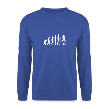 Evolution Women Soccer women soccer - Unisex Sweatshirt - royal blue - Front - Alina (178cm) & Michal (187cm)