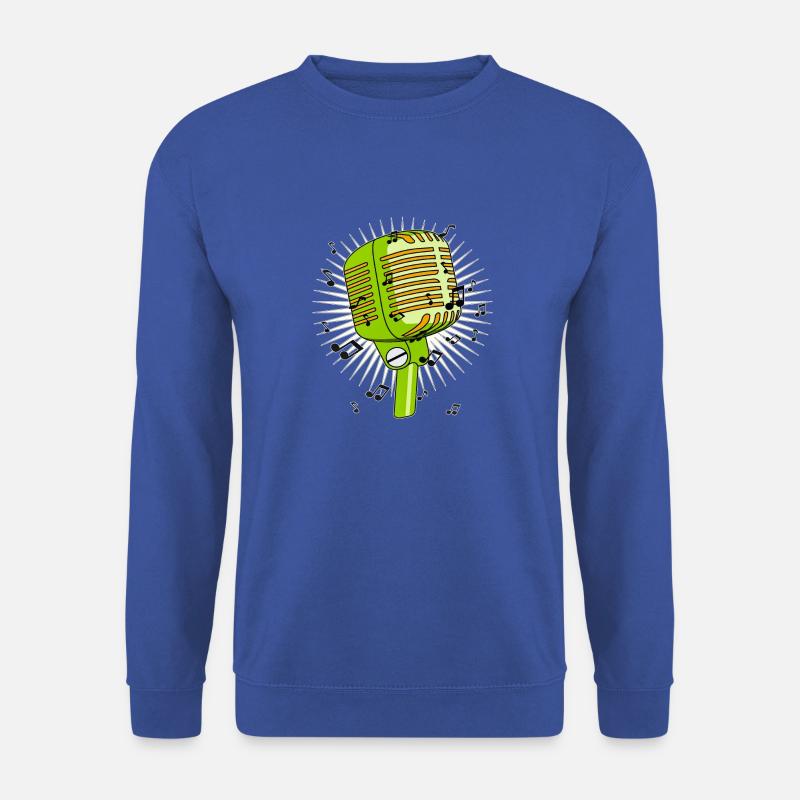 Microphone Notes - Unisex Sweatshirt - royal blue