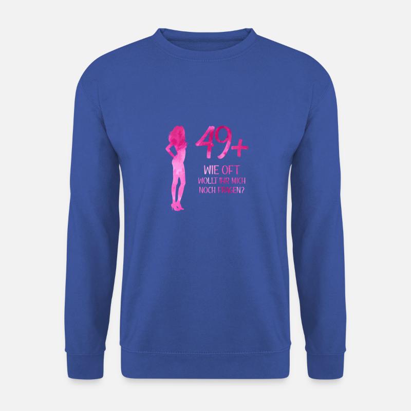50. Geburtstag Tshirt für Frauen als Geschenkidee - Unisex Pullover - Royalblau