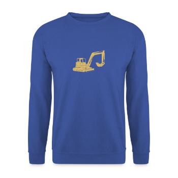 Idées cadeaux pour conducteur de pelle - Sweat-shirt Unisexe - bleu royal - Devant - Alina (178cm) & Michal (187cm)