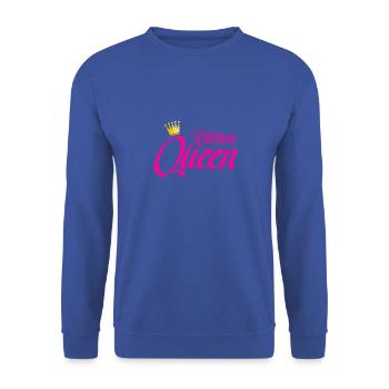 kitchen queen - Sweat-shirt Unisexe - bleu royal - Devant - Alina (178cm) & Michal (187cm)