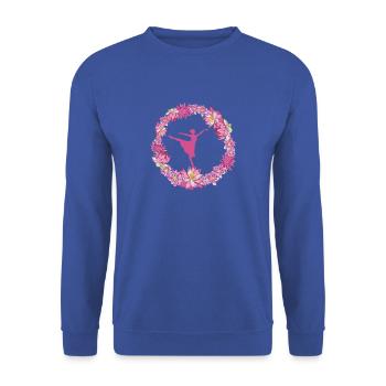 Dance blumenkranz - Unisex Pullover - Royalblau - Vorne - Alina (178cm) & Michal (187cm)