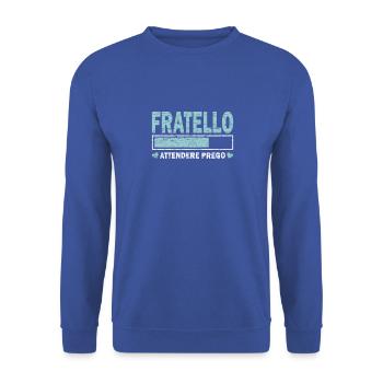 Presto Fratello - Sweat-shirt Unisexe - bleu royal - Devant - Alina (178cm) & Michal (187cm)