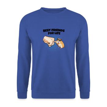 Hamster lover cute hamster gifts - Unisex Sweatshirt - royal blue - Front - Alina (178cm) & Michal (187cm)
