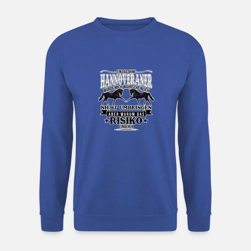 Pferd, Pferdezucht, Hannoveraner - Unisex Pullover - Royalblau