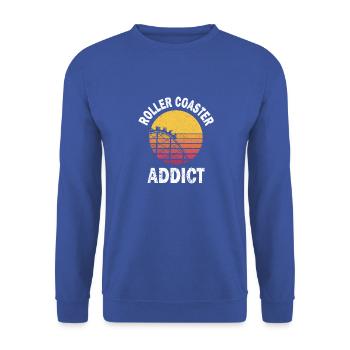 National Roller Coaster Day - Sweat-shirt Unisexe - bleu royal - Devant - Alina (178cm) & Michal (187cm)