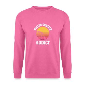 National Roller Coaster Day - Sweat-shirt Unisexe - rose - Devant