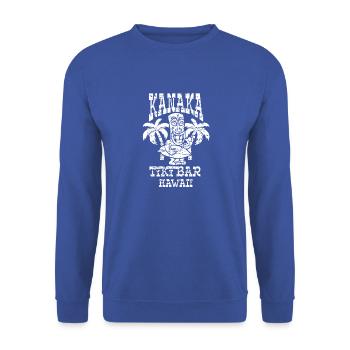 Hawaii Sommer und Sonne - Unisex Pullover - Royalblau - Vorne - Alina (178cm) & Michal (187cm)