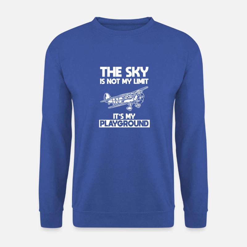 Der Himmel ist nicht mein Limitpilot - Unisex Pullover - Royalblau