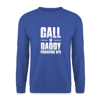 Call Of Daddy Parenting Ops - Sweat-shirt Unisexe - bleu royal - Devant - Alina (178cm) & Michal (187cm)