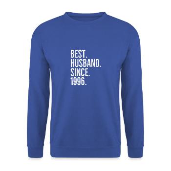 Bester Ehemann seit 1996 - Unisex Pullover - Royalblau - Vorne - Alina (178cm) & Michal (187cm)