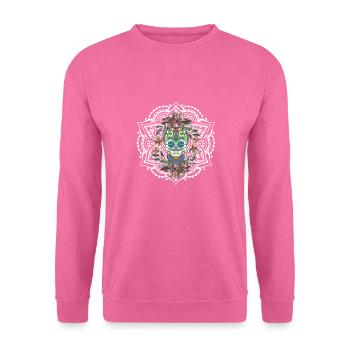 Zucker Totenkopf Print - Unisex Pullover - Pink - Vorne