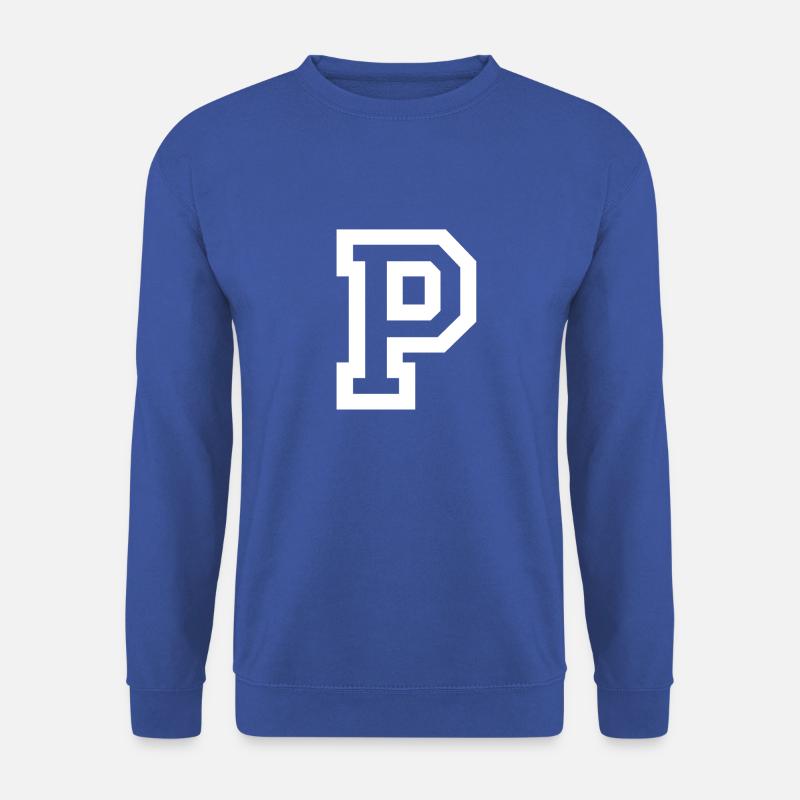 Buchstabe P - Unisex Pullover - Royalblau