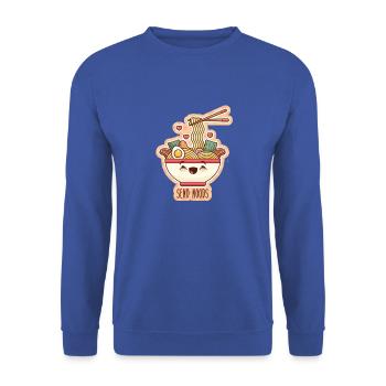 Send Noods - Unisex Sweatshirt - royal blue - Front - Alina (178cm) & Michal (187cm)
