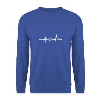 Basketball Basketball ECG Basketball lovers - Unisex Sweatshirt - royal blue - Front - Alina (178cm) & Michal (187cm)