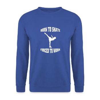 Patinage sur glace Patinage artistique Patinage artistique Patinage artistique - Sweat-shirt Unisexe - bleu royal - Devant - Alina (178cm) & Michal (187cm)