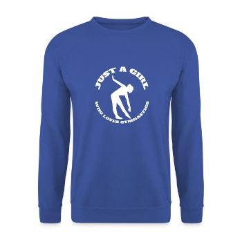 Gymnastique Gymnastique Sol Gymnastique Filles Gymnastique - Sweat-shirt Unisexe - bleu royal - Devant - Alina (178cm) & Michal (187cm)