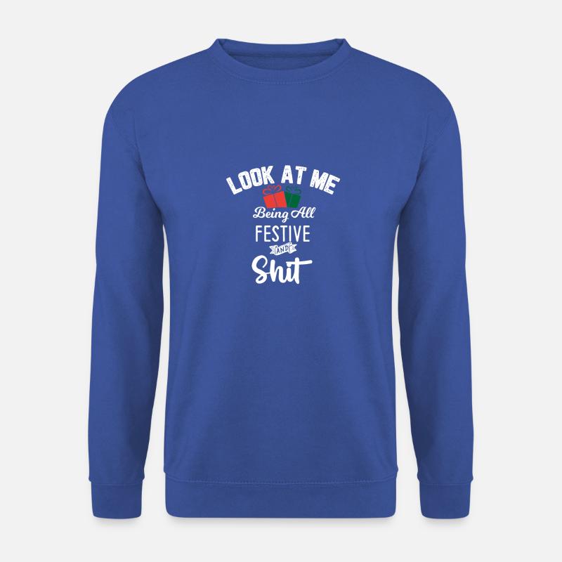 Look at me - Unisex Pullover - Royalblau