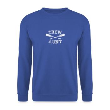 Crew Aunt Rowing Coxswain Sculling Cool Boating - Unisex Sweatshirt - royal blue - Front - Alina (178cm) & Michal (187cm)