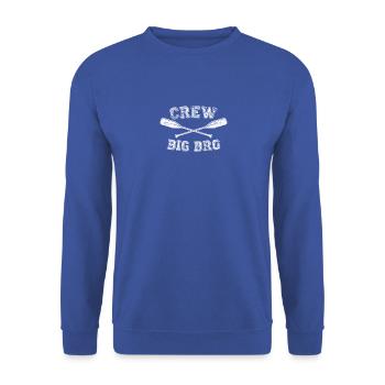 Crew Big Brother Rowing Cool Coxswain Sculling Pun - Unisex Sweatshirt - royal blue - Front - Alina (178cm) & Michal (187cm)