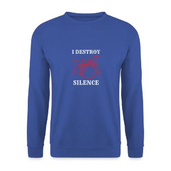 Drummer Saying For A Percussionist And Drummer - Unisex Sweatshirt - royal blue - Front - Alina (178cm) & Michal (187cm)