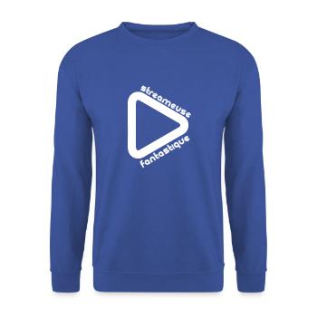 Cadeau femme Streameuse fantastique - Sweat-shirt Unisexe - bleu royal - Devant - Alina (178cm) & Michal (187cm)