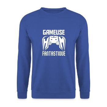 Cadeau femme Gameuse fantastique - Sweat-shirt Unisexe - bleu royal - Devant - Alina (178cm) & Michal (187cm)