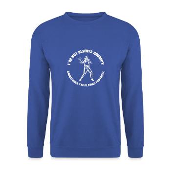 Entraîneur de football américain Fan de football américain - Sweat-shirt Unisexe - bleu royal - Devant - Alina (178cm) & Michal (187cm)