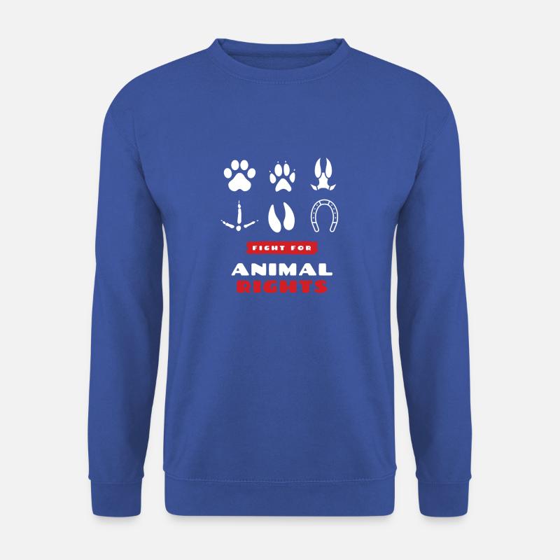 animal rights - Unisex Pullover - Royalblau