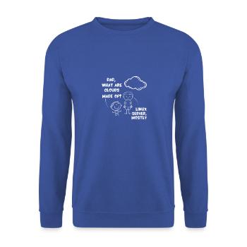 Nette Tech Software Entwickler Computer Engineer Spaß - Unisex Pullover - Royalblau - Vorne - Alina (178cm) & Michal (187cm)