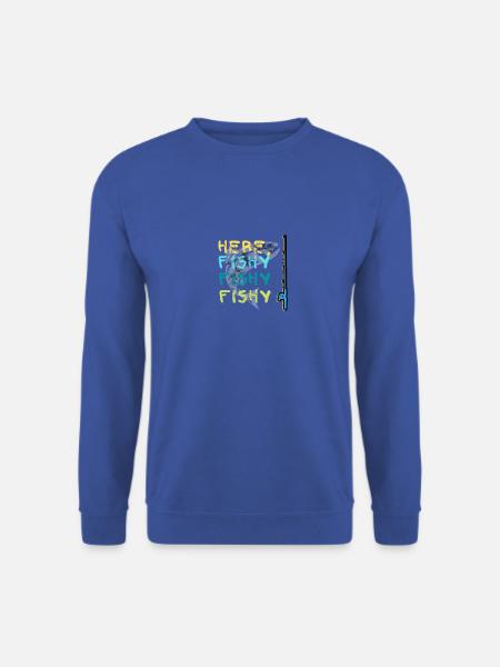 Süß hier Fischig Fisch Angeln Liebhaber Fischer Liebe - Unisex Pullover - Royalblau