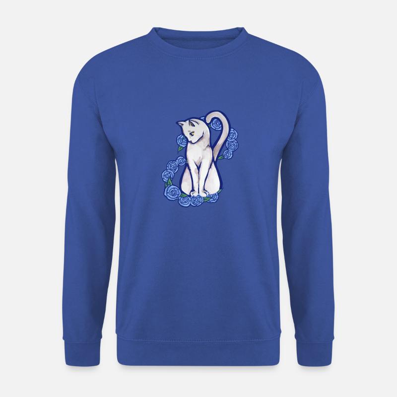White Cat - Unisex Sweatshirt - royal blue