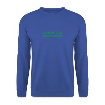 Funny Humor Computer Whisperer Funny IT Technician - Unisex Sweatshirt - royal blue - Front - Alina (178cm) & Michal (187cm)