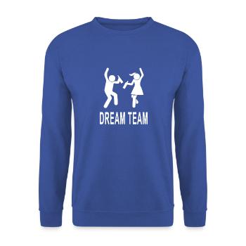 ÉQUIPE DE RÊVE - Sweat-shirt Unisexe - bleu royal - Devant - Alina (178cm) & Michal (187cm)