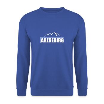 Arzgebirg meine Heimat - Unisex Pullover - Royalblau - Vorne - Alina (178cm) & Michal (187cm)