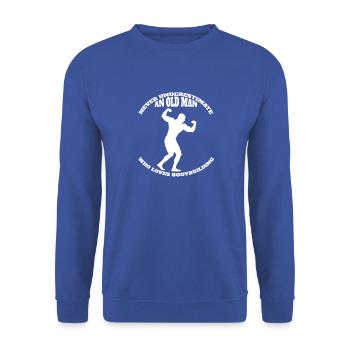 Culturiste Musculation Athlètes Fitness Muscle - Sweat-shirt Unisexe - bleu royal - Devant - Alina (178cm) & Michal (187cm)
