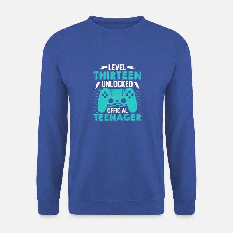 4 Level thirteen unlocked official teenager - Unisex Pullover - Royalblau