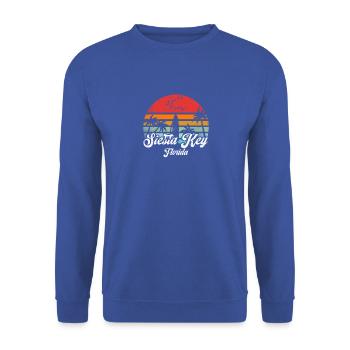 Vintage Siesta Key Floride Surf Rétro Surf Cool - Sweat-shirt Unisexe - bleu royal - Devant - Alina (178cm) & Michal (187cm)