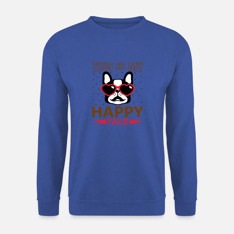 Happy Face - Unisex Pullover - Royalblau
