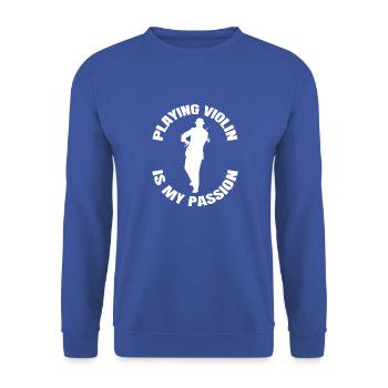 Orchestre de violon Musique de violoniste - Sweat-shirt Unisexe - bleu royal - Devant - Alina (178cm) & Michal (187cm)