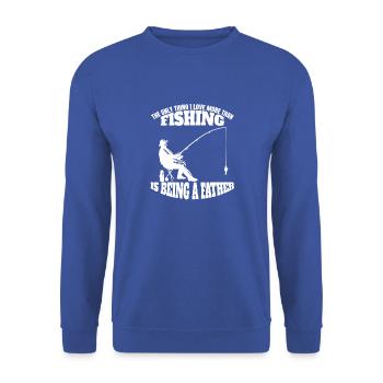 Pêche à la ligne Pêche Pêche Pêche à l’hameçon - Sweat-shirt Unisexe - bleu royal - Devant - Alina (178cm) & Michal (187cm)