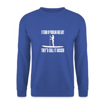 Stand up paddlers Stand Up Paddle Stand up paddle Surf - Sweat-shirt Unisexe - bleu royal - Devant - Alina (178cm) & Michal (187cm)