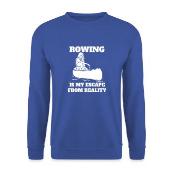 Clubs d’aviron drôles disant rameur aviron aviron - Sweat-shirt Unisexe - bleu royal - Devant - Alina (178cm) & Michal (187cm)