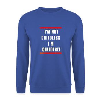 Children's Day - Children's Saying - Unisex Sweatshirt - royal blue - Front - Alina (178cm) & Michal (187cm)