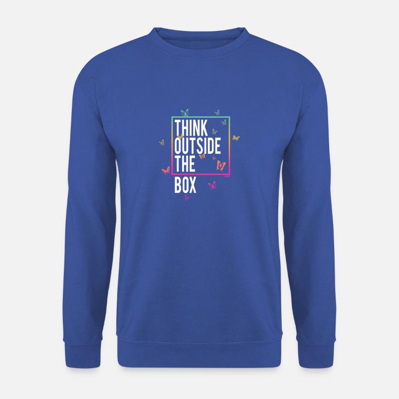 Think outside the Box - Unisex Pullover - Royalblau