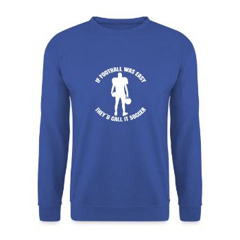 Fan de football américain - Sweat-shirt Unisexe - bleu royal - Devant - Alina (178cm) & Michal (187cm)