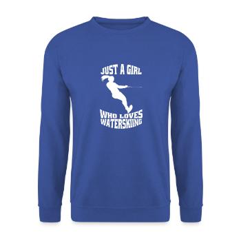 Ski nautique Sports Surfeur Cadeau Skieurs Nautiques - Sweat-shirt Unisexe - bleu royal - Devant - Alina (178cm) & Michal (187cm)