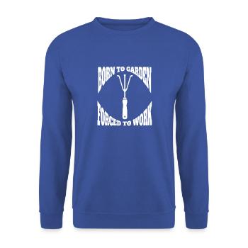 Gardener Orchard Hobby Gardener Gift Garden - Unisex Sweatshirt - royal blue - Front - Alina (178cm) & Michal (187cm)